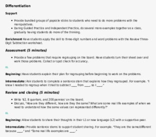 Regrouping With Popsicle Sticks - Document #8910248