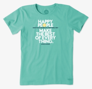 Women's Happy People Crusher Tee - Active Shirt #8912370