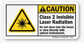 800 X 416 3 - Class 2 Laser Sign #8913392