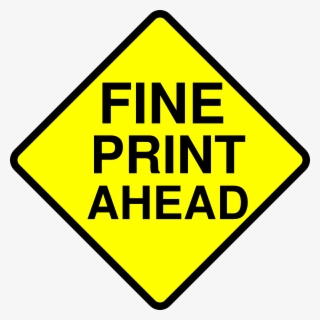 Fine Print Caution Clip Art - Small Person On Board Sign #8913412