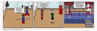 Boxing - Cartoon #8914129