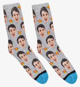Custom Halloween Socks - Divvy Up Socks Grey #8914954