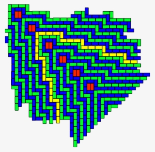 The Domino Tiling, Corresponding To The Paths Above - Illustration #8915228