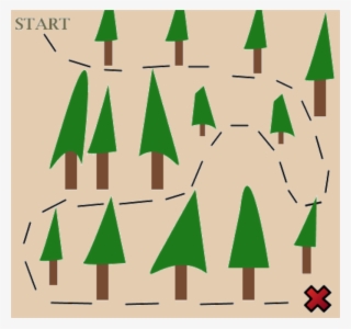 Treasure Map In The Woods #8918204