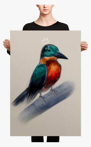 "kingfisher" Canvas - " - Slime Purple #8918775