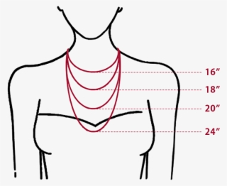 Measuring For Necklaces - Line Art #8921017