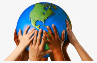 India Association - Globe With Hands #8921757