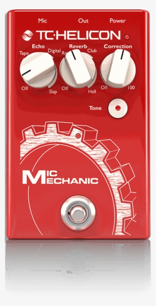 Mic Mechanic 2 Echo, Reverb And Pitch Correction Pedal - Tc Helicon Mic Mechanic 2 #8921905