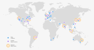 Amazon Cloudfront Edge Locations - Aws Regions Map - Free Transparent ...