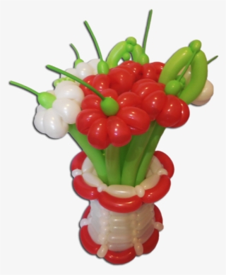 Buket Iz Vozdushnykh Sharov V Vaze Krasno Belyye Tsvety - Habanero Chili #8923126