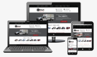 Braun Responsive Website Design - Phones Laptops And Tablets #8923601