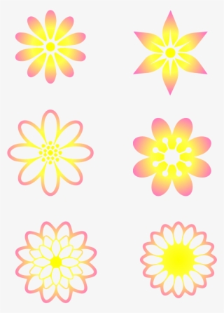 Fantasy Gradient Floral Decorative Elements Dreamy - African Daisy #8924168