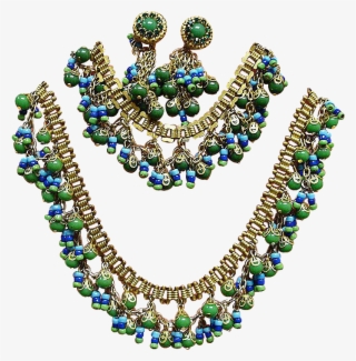 Miriam Haskell Egyptian Revival Parure - Necklace #8924443