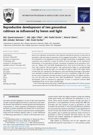 Reproductive Development Of Two Groundnut Cultivars - Article Hot Workability Al Tic Metallorgy Powder Dmm #8925703