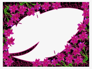 Free Png Best Stock Photos Purple Flowers Frame Background - Frme #8925965