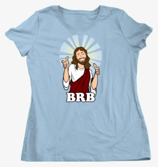 Ladies Light Blue Brb Jesus - Active Shirt #8927818