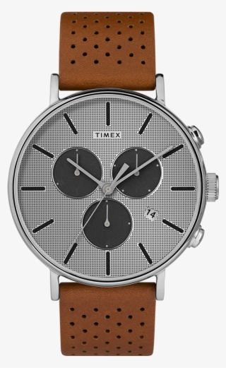 Fairfield Chronogaph Supernova™ 41mm Leather Strap - Timex Latest Mens Watches #8929188