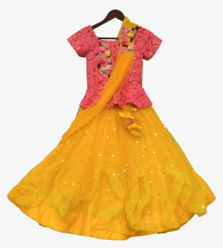 Load Image Into Gallery Viewer, Girls Peach Embroidery - Day Dress #8931621