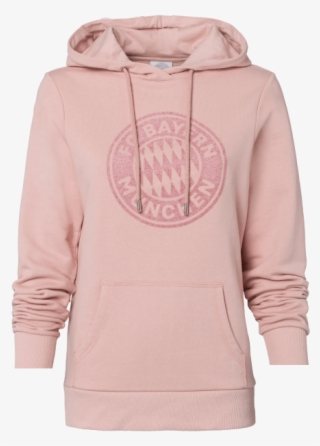 Womens Hoodie Glitter Logo Rosé - Hoodie #8932048