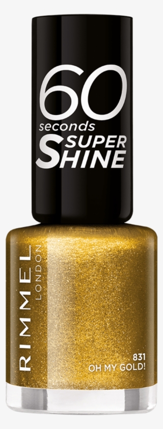 Xmas Party On 60 Seconds Glitter Nails - Rimmel 60 Seconds Nail Polish Gold #8932100