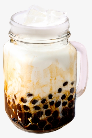Brown Sugar Fresh Milk Tea With Boba - Glass Bottle #8933167