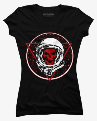 Red Skull Spaceman Women's T-shirt - T-shirt #8933527