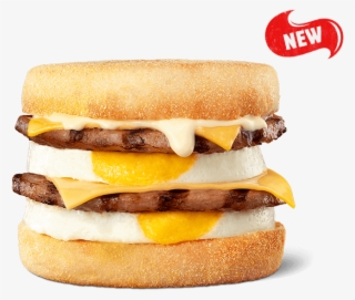 Double Sausage & Egg Muffin - Fast Food #8934039