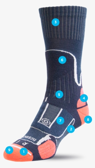 Left & Right Construction For An Anatomical Fit - Sock #8934872