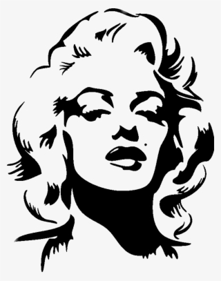 Scoutlined Sticker - Marilyn Monroe Silhouette Png - Free Transparent ...