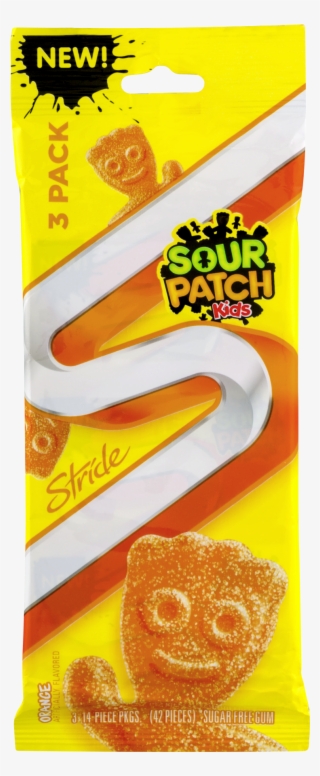 Stride Sour Patch Kids Orange Flavor Gum, 14 Pieces, - Chewing Gum #8935703