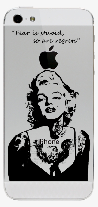 Marilyn Monroe G Little Sticker Coming Soon, Follow - Positive Negative Space Portrait #8936084