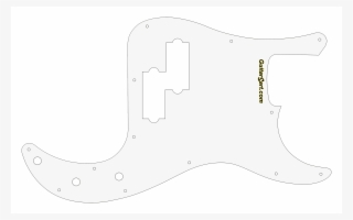 Fender® Precision Bass Style Pick Guard W Logo - Tortoise P Bass Pickguard #8936255