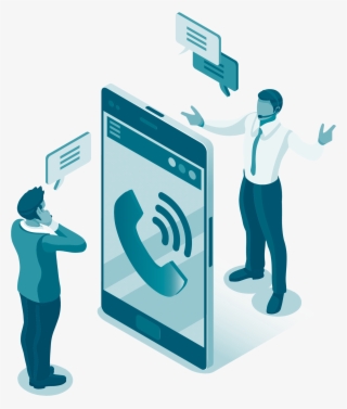 Graphic Showing People Standing On Either Side Of An - Vector Graphics #8937191