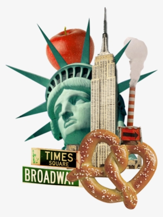 Collage Of New York City With Statue Of Liberty And - Statue Of Liberty #8937871