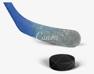 Closeup Of Stick And Puck Isolated On - Floorball #8937920