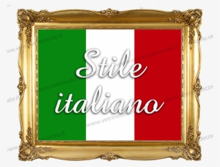 Golden Frame With Italian Style On Shop Window - Old Picture Frame Png #8937937
