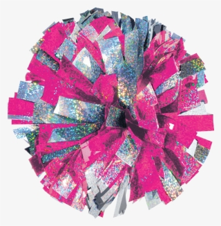 Orange And Silver Pom Poms #8938562