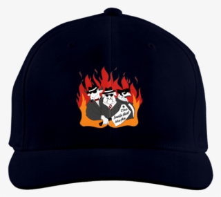 The Smokin Meat Mafia Fire Logo Hat - Baseball Cap #8939948