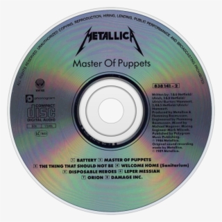 Master Of Puppets Marks The Last Metallica Album With - Metallica Master Of Puppets 1986 Cd #8940678