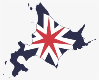 Flag Map Of Hokkaido Prefecture - Japan Prefectures Flag Map #8940959