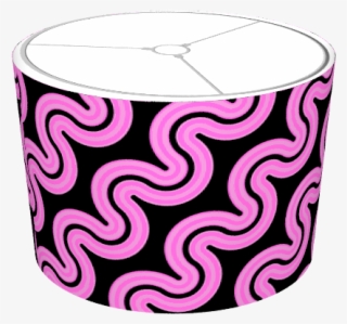 Pink Wavy Lines - Lampshade #8941359