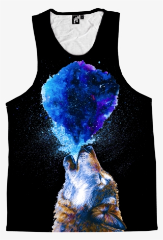 Black All Over Howling Wolf Tank - Active Tank #8942186