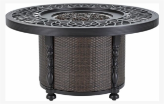 Lane Venture Hemingway Plantation 48" Round Fire Pit - Poker Table #8943597