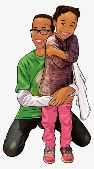 Abigail Caleb Vector Png - Cartoon #8944133