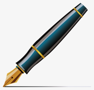 Fountain Pen Ballpoint Pen Quill Clip Art - Ink Pen Vector Png #8945625