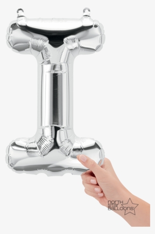 I Silver - Rose Gold Balloons Letters #8945626