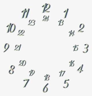 Clock Face Clock Dial - Klokke Med 24 Timer #8947185