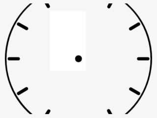 Blank Clock Face Printable - Clipart Black And White Image Of The Clock #8947809
