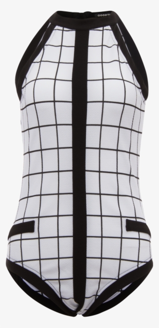 Window Pane Bodysuit - Competitive Swimwear #8947810