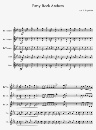 Party Rock Anthem Sheet Music Composed By Arr - Hymnsong Of Philip Bliss Trumpet #8947856